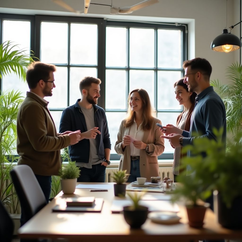 L'équipe ScryvVision en réunion créative